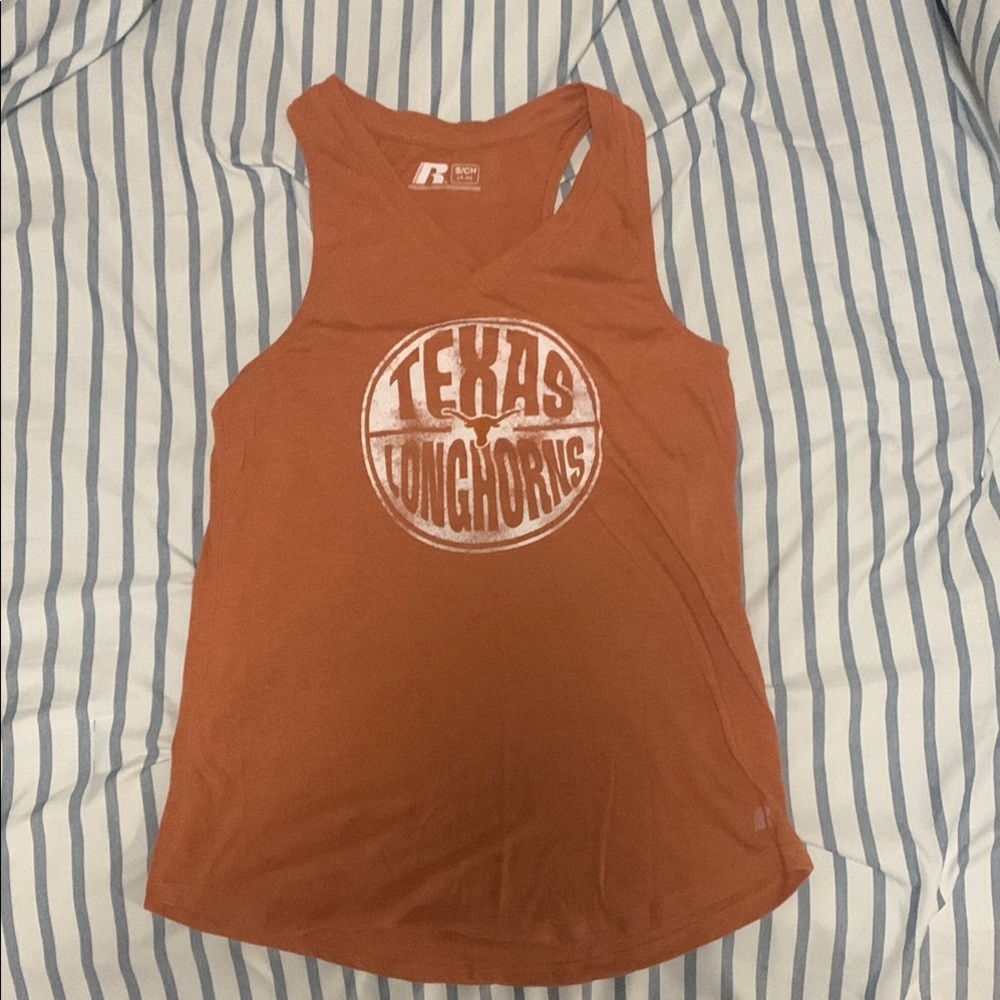 Russell Athletic Burnt Orange Texas Tank Top